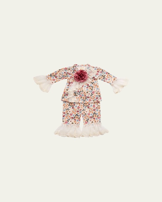 Girl's Harvest Dream Bubble Print Set, Size Newborn-